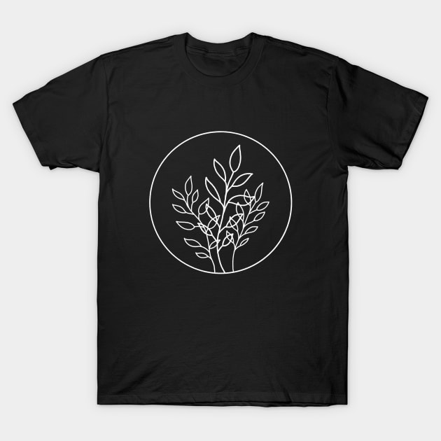 Leaves in Bunches || Minimal Nature T-Shirt by WorkTheAngle